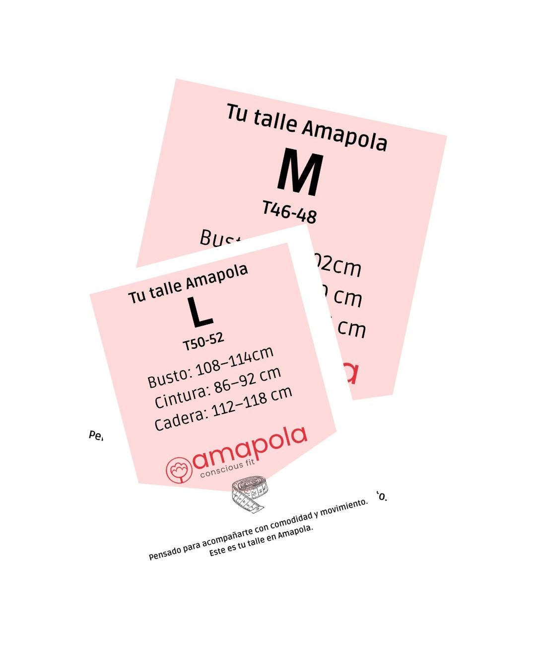 card de talles amapola