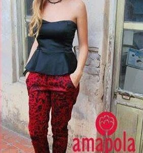 pantalon + top amapola copia