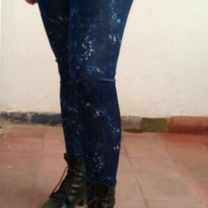 Calza scuba azul estampado - amapola conscious fit