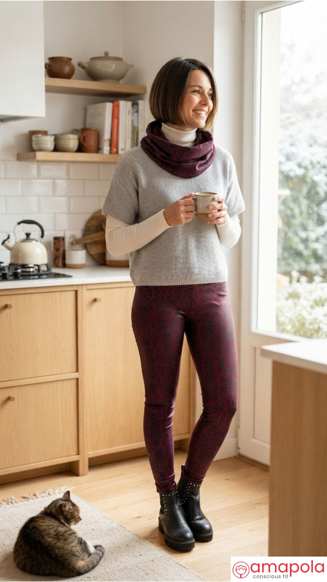Calza scuba bordo Diana- Lookbook amapola conscious fit (2)