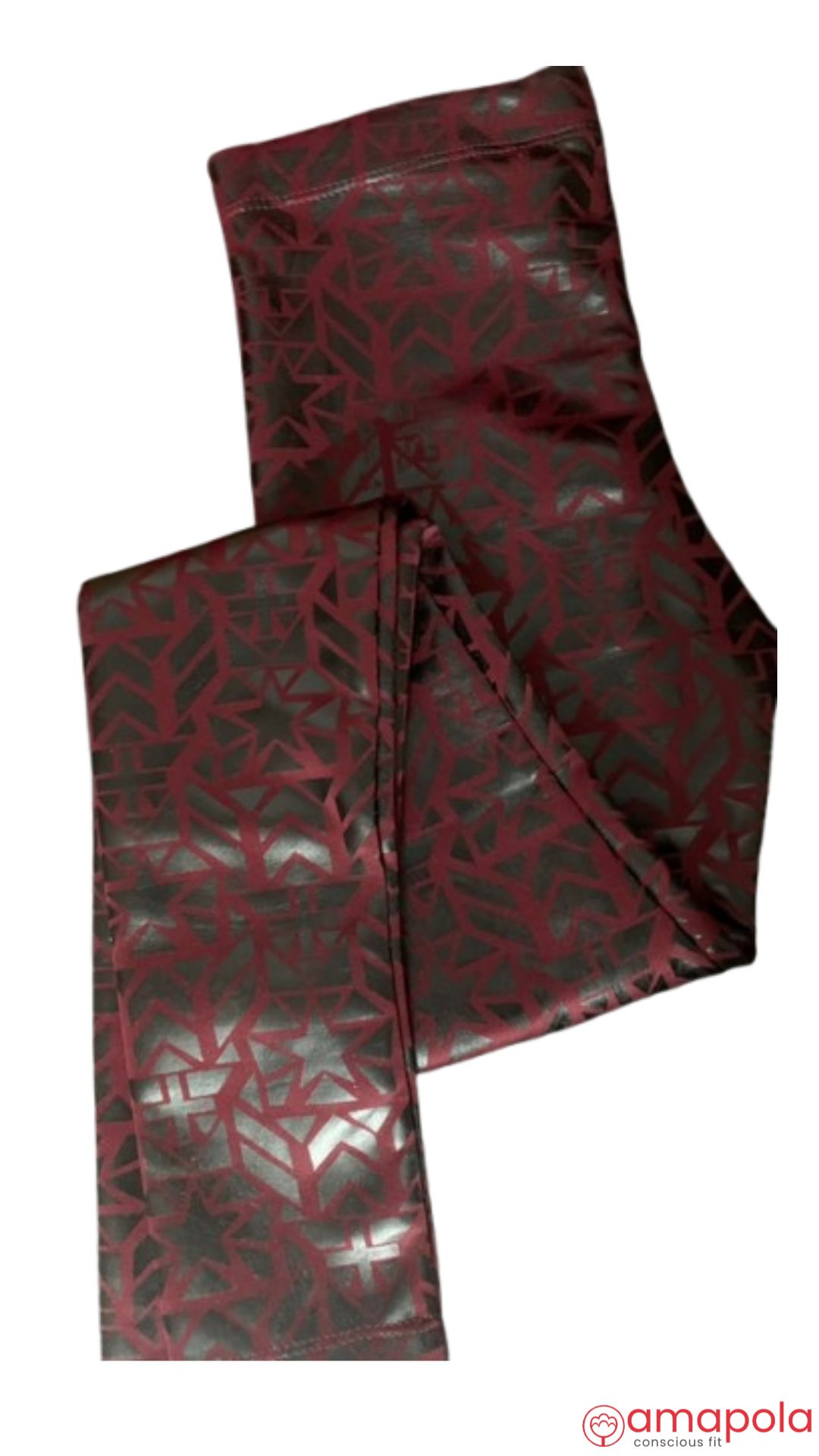 Calza scuba bordo con estampa geométrica- amapola conscious fit