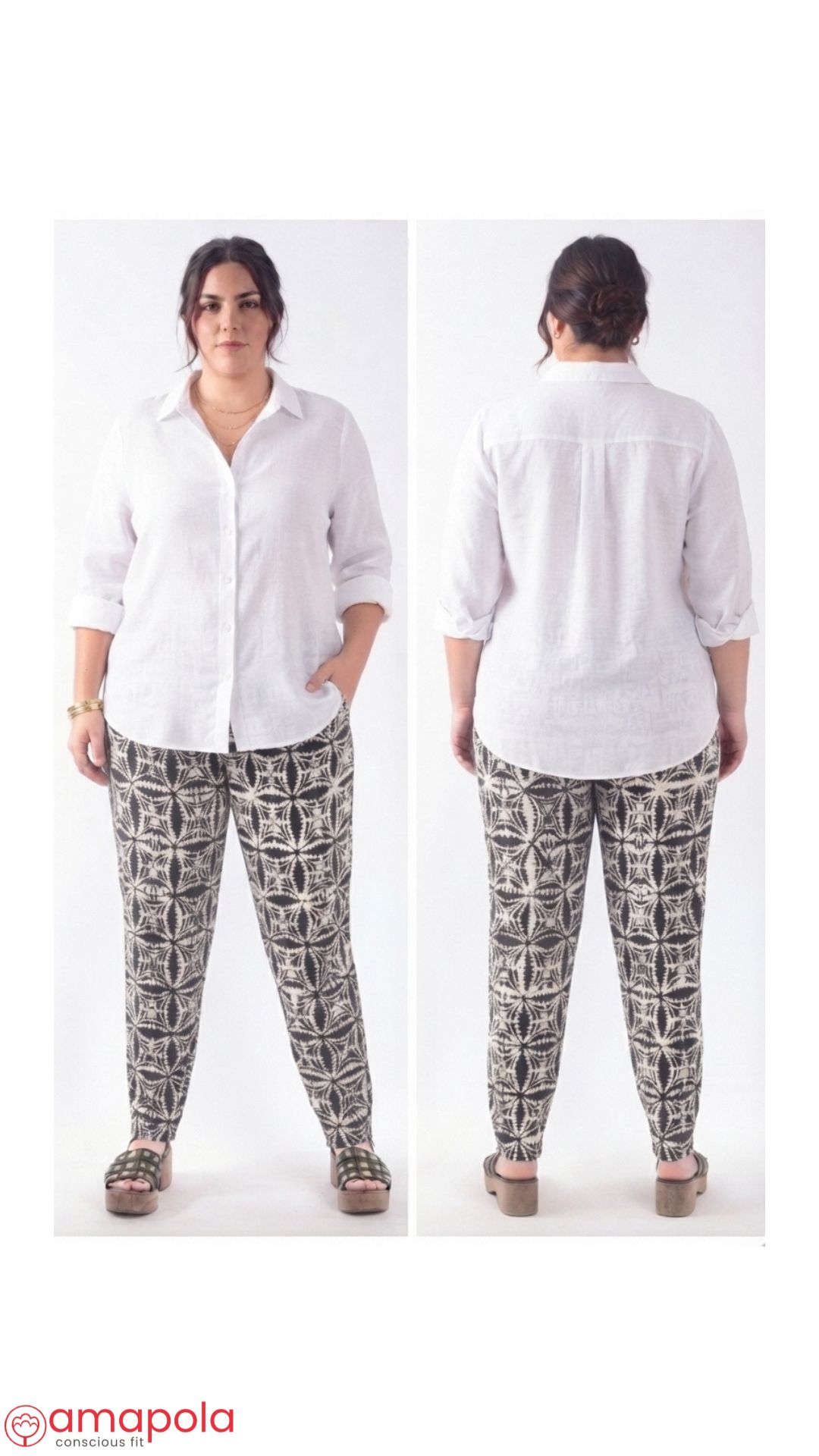 Pantalón Julia -geométrico TXXL-Lookbook amapola conscious fit (1)